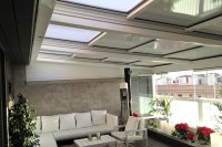 Fixed or mobile terrace ceilings